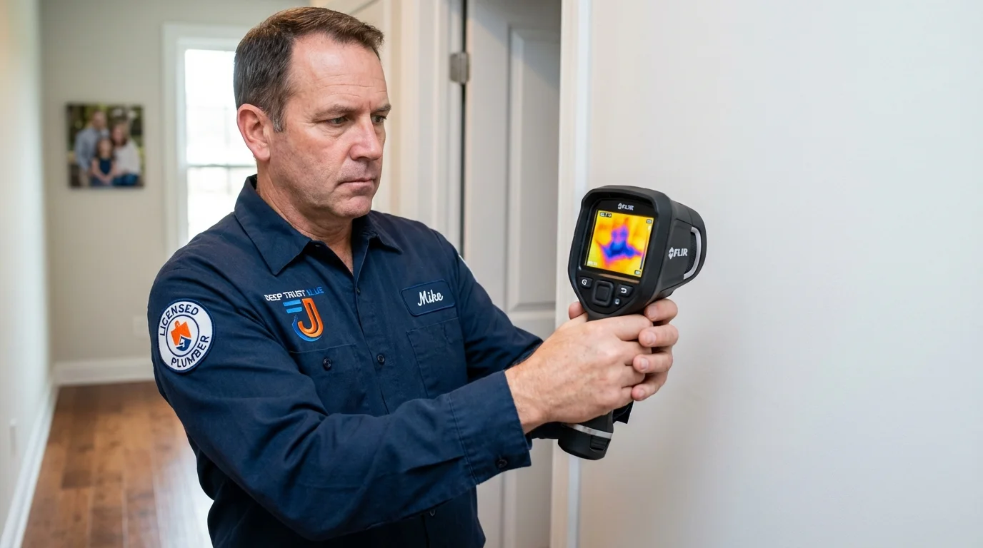 Thermal imaging leak detection by Johns Plumbing LLC in Challis